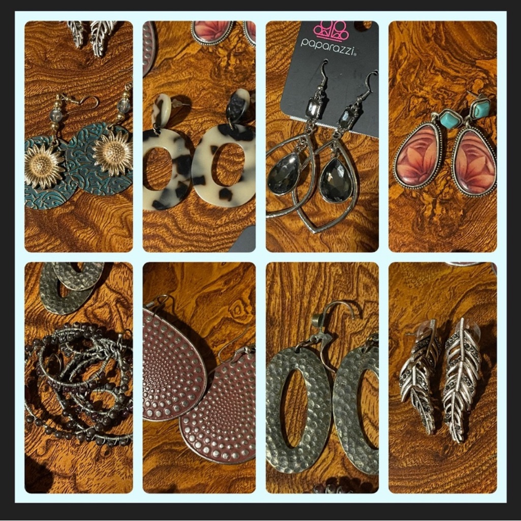 Earring Collection  Paparazzi And Other Brands With 8 Sets Total